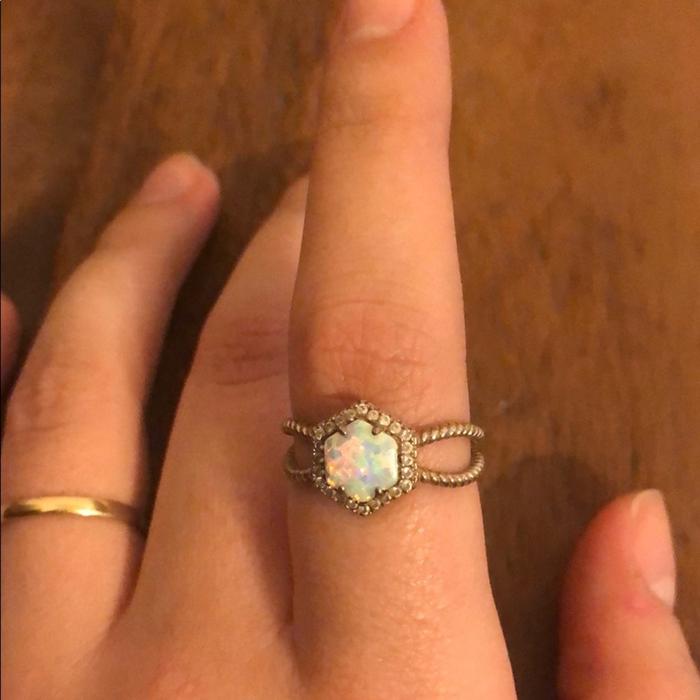Sterling Silver and Opal Ring